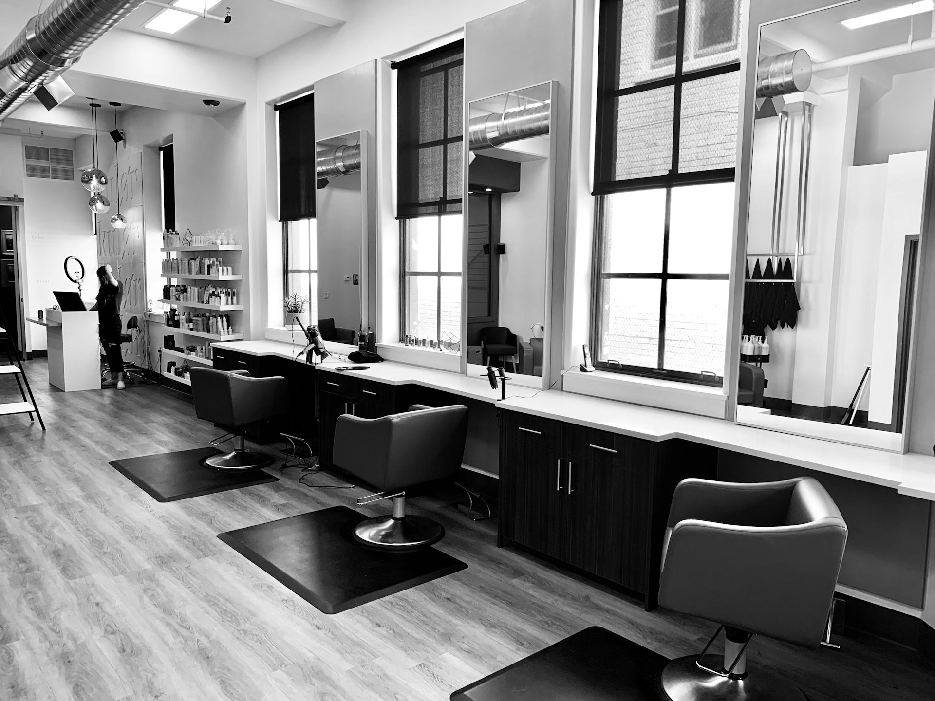 Maison Noir luxury salon interior